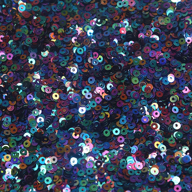 3mm 4mm 6mm Sequin Cup Flat Round PVC Loose Sequins Paillette Sewing Craft For Wedding Decoration Garment Dress DIY Accessory