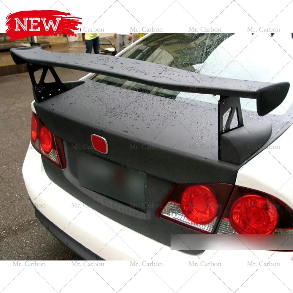 ホンダシビックfd2タイプr用グラスファイバーリアスポイラー,gt