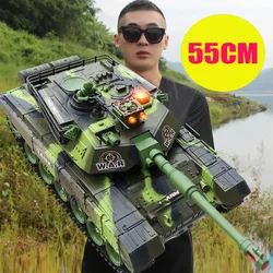 55/44CM Big RC Tank Battle World War machine for Radio-controlled Tanks on Radio Control Military Car Army Truck Boy Toys Kid