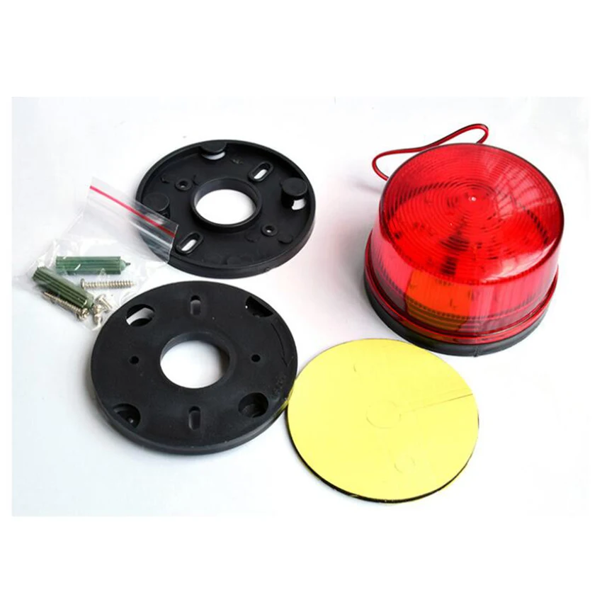 Đèn LED Đỏ 12V An Ninh Báo Động Nhấp Nháy Đèn Với Ốc Vít Căn Cứ Tự Dán Chống Thấm Nước Đèn Báo Cho Nhà hệ Thống