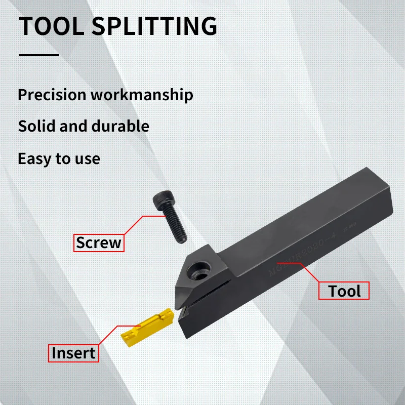 MGEUR MGEUR2020-2 MGEUR2020-3 MGEUR2525-2 MGEUR2525-4 Grooving  cutter  bar MGMN200/300/400 CNC Lathe Insert for Turning Tool