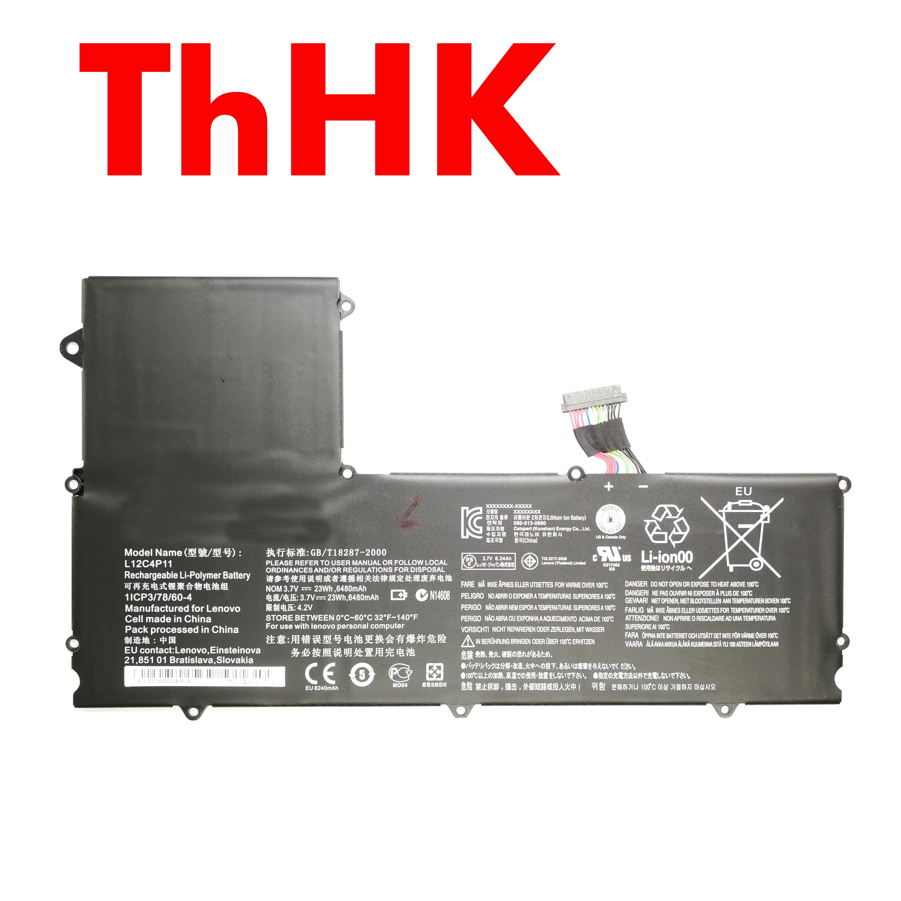 

Genuine Original L12C4P11 1ICP3/7 Laptop Battery Batteries For Lenovo L12C4P11 1ICP3/78/60-4 Notebook Computer