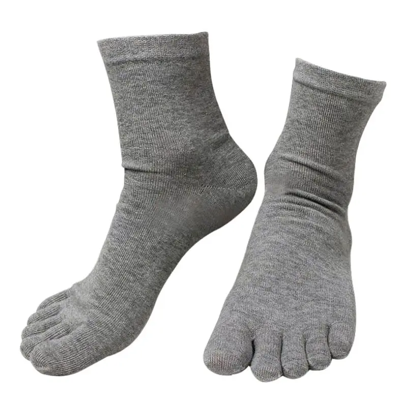 Hot Sale Fashion Unisex Five Finger Cotton Socks Men High Quality Casual Comfortable Warm Separate Toe Socks Meias 6 Colors