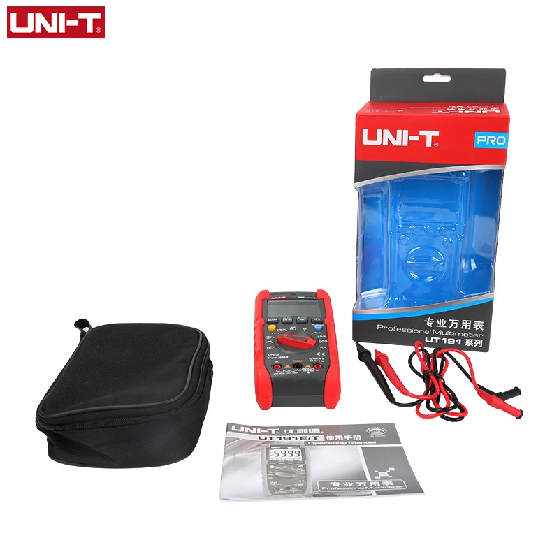 Imagem -06 - Uni-t Ut191e Ut191t Unidade Multímetro Digital Profissional Verdadeiro Rms Acv ac dc Tensão Medidor de Corrente Capacitor Resistor Tester