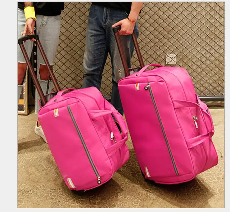 Men Travel Luggage Bag men Oxford Suitcase Travel trolley Bags On Wheels Travel Rolling Bags carry on hand luggage Wheeled Bags