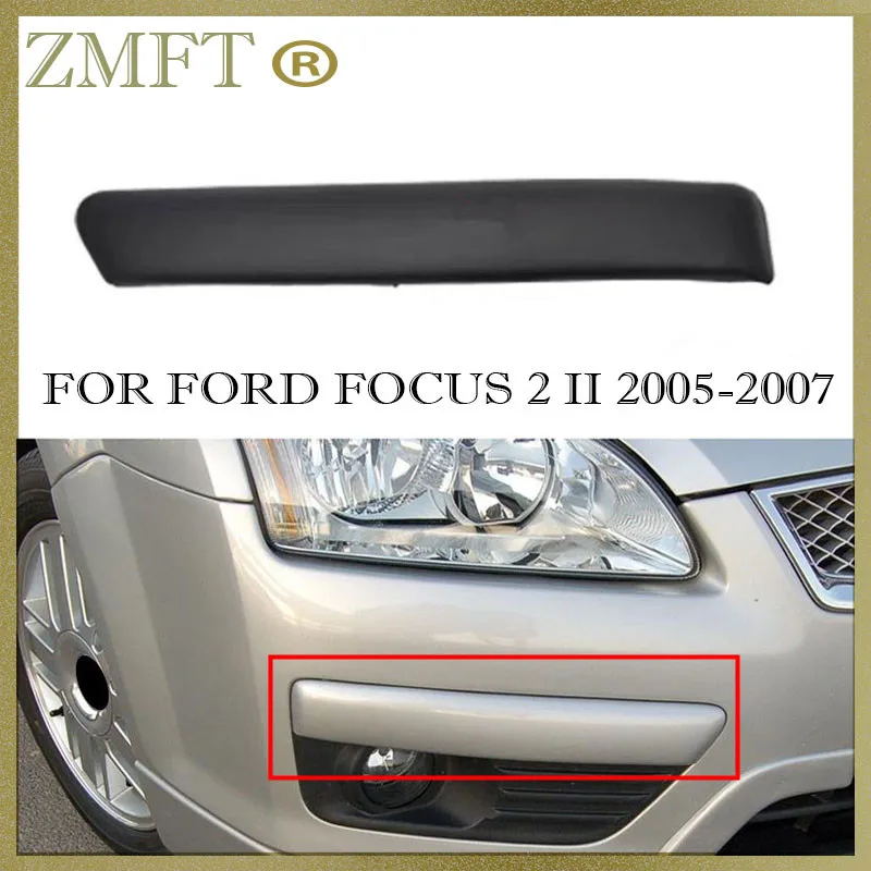 

Car Front Bumper Lamp Hood For Ford Focus 2 MK2 2005 2006 2007 Fog Light Decorative Strip