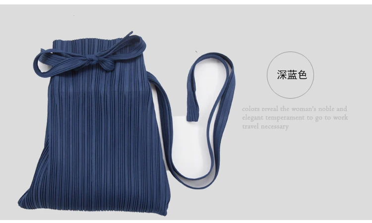 IN STOCK Miyake High-end pleated solid twilight Shoulder Bags HOT SELLING