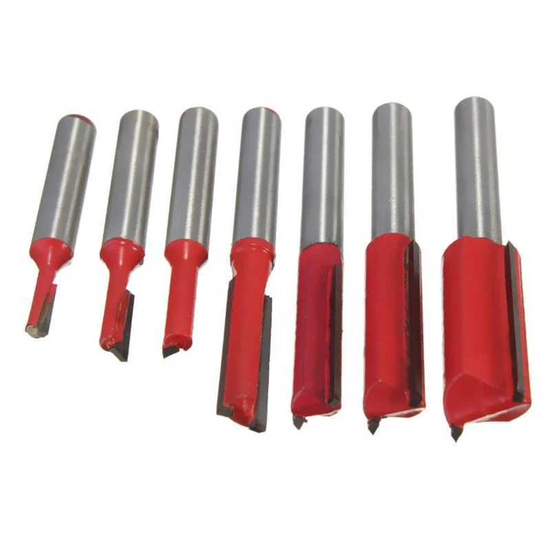 Fresa per intaglio 1/4 flauto per coltello da taglio per lavoratore in legno fresa per legno con codolo cilindrico da 1/2 pollici
