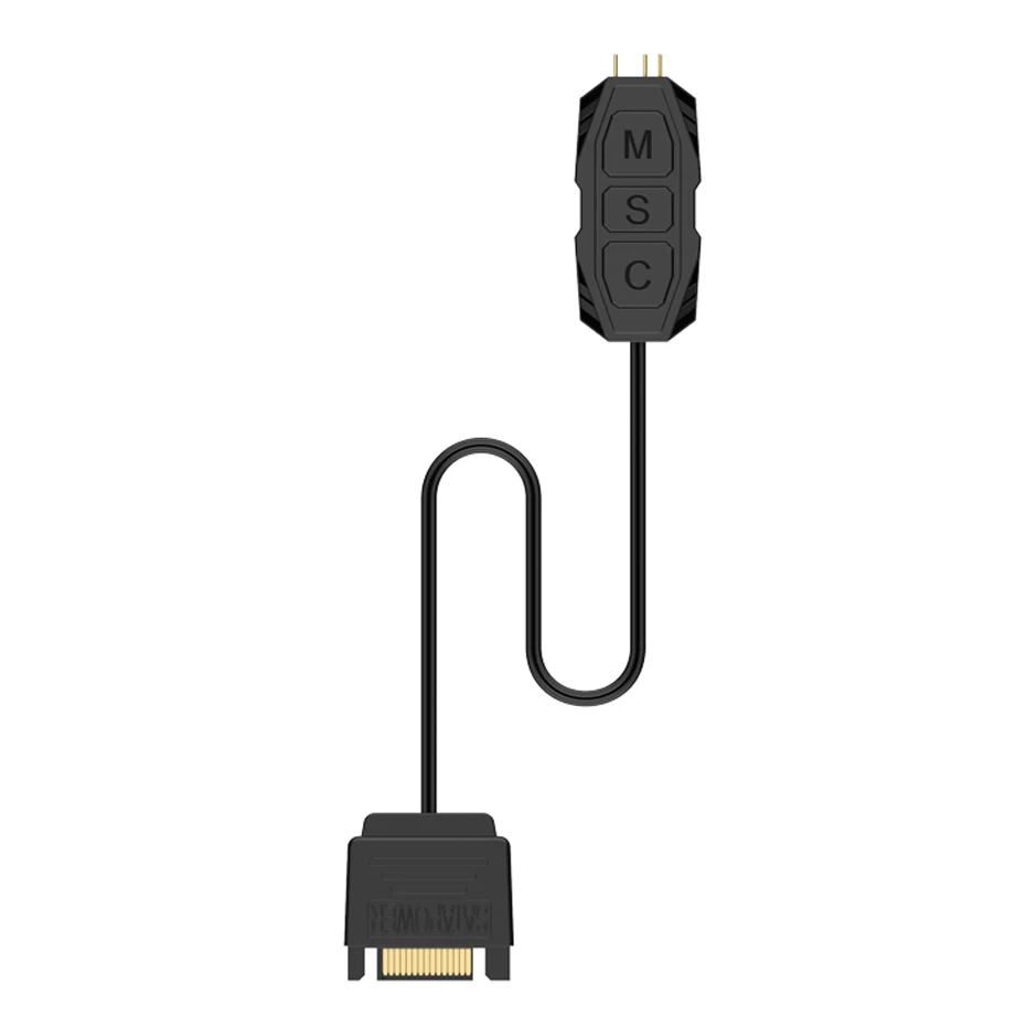 ZEZZIO-minicontrolador de 5V, 3 pines, ARGB, ventilador, caja de luz, barra adaptadora, controlador Simple para refrigeración de CPU