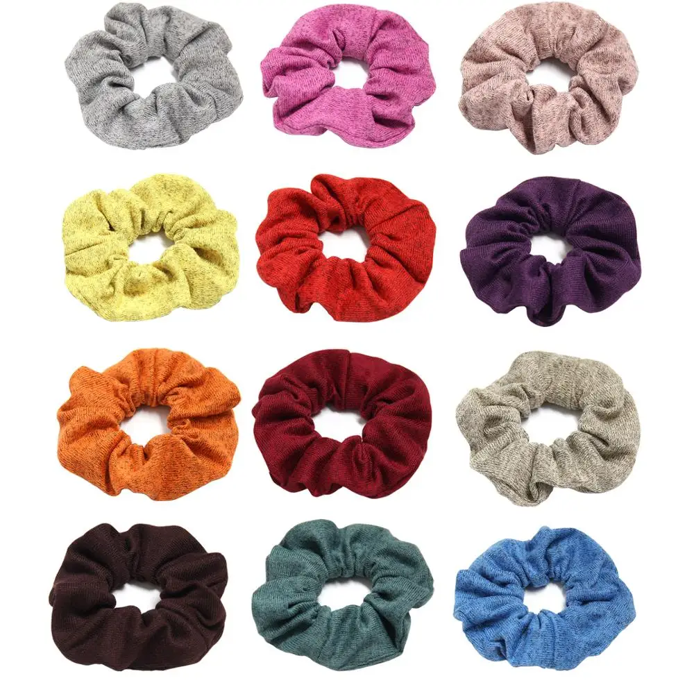 

Furling Girl 1 PC Solid Color Elegant Knitting Elastic Hair Bands Cotton Fabric Casual Accessories Headbands for Women