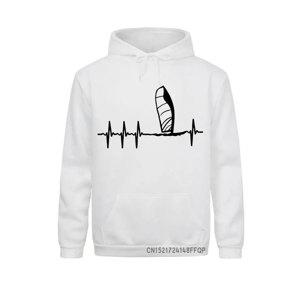 

Sail Heartbeat Pullover Men Printed Pocket Hip-Hop Hoodies Boat Sailing Sweatshirts Gift For Man