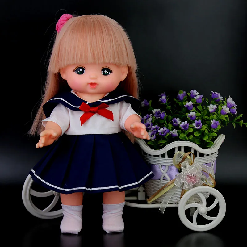 25cm MellChan Little Merlot Doll Suit Doll Clothes Skirt Set Sailor Suit Dress Uniform Skirt Doll Accessories Girl Toy Gift