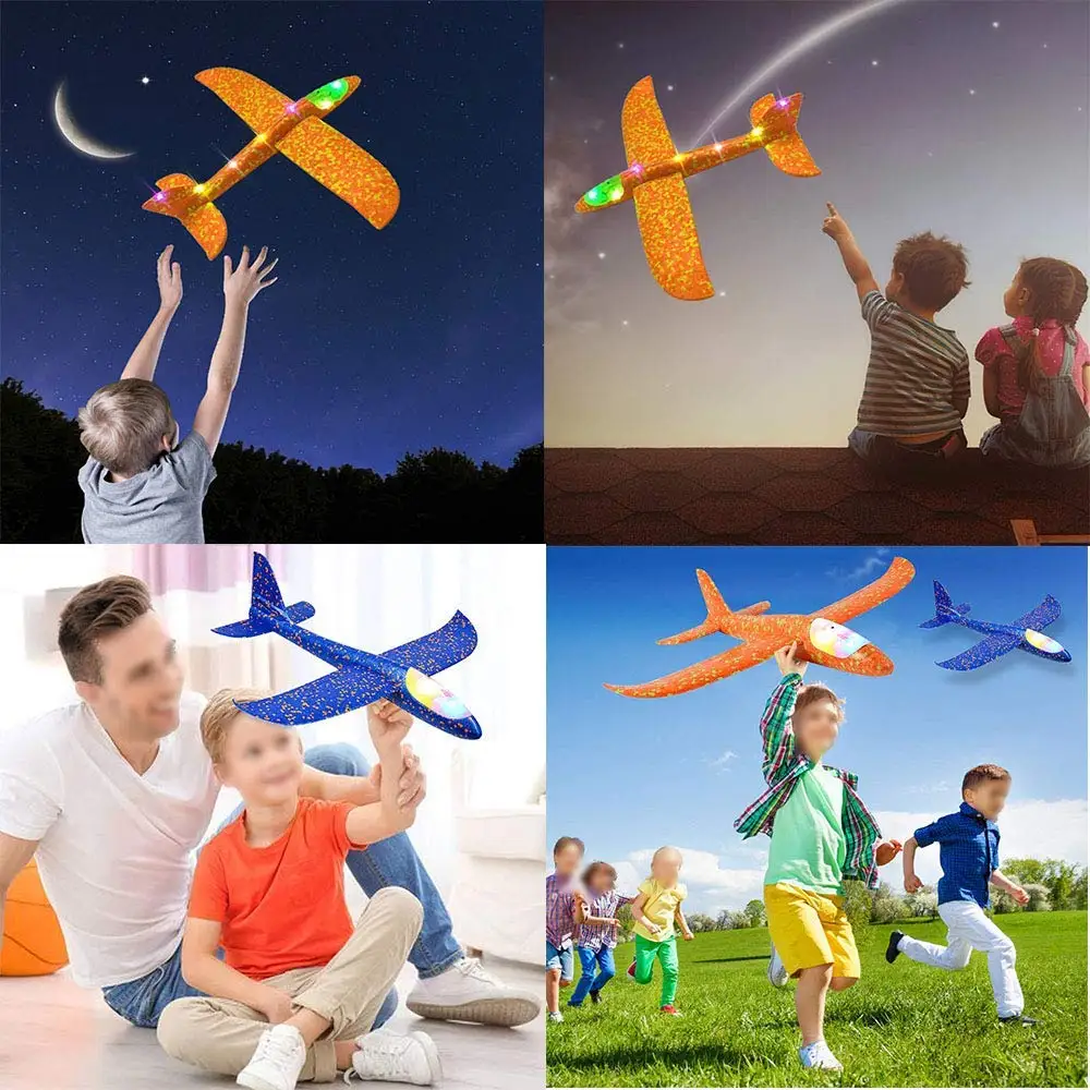 48CM Hand Throw Flying Glider Planes Foam Plane Kid toys Model Glider airplane Kids Gift Toy Free Fly Plane Toys