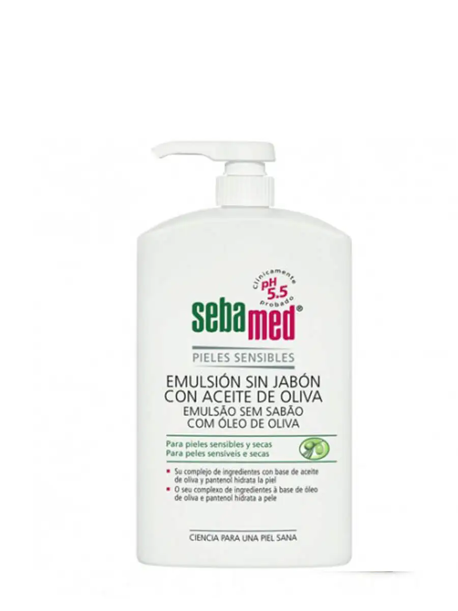 Sebamed emulsion with olive oil 300ml-soap-free emulsion for sensitive and dry skin.