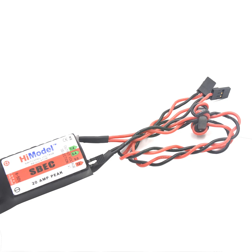 Sochi SBEC UBEC-Tension de commutation 20A, entrée 2-12s, deux lignes, sortie 5.0V/7.4V/8.4V/9V/12V, pour avion RC, voiture, bateau, modèle DIY