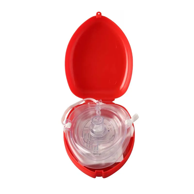 CPR Mask Resuscitator Rescue Emergency First Aid Masks CPR Breathing Mask Mouth Breath One-way Valve Tools