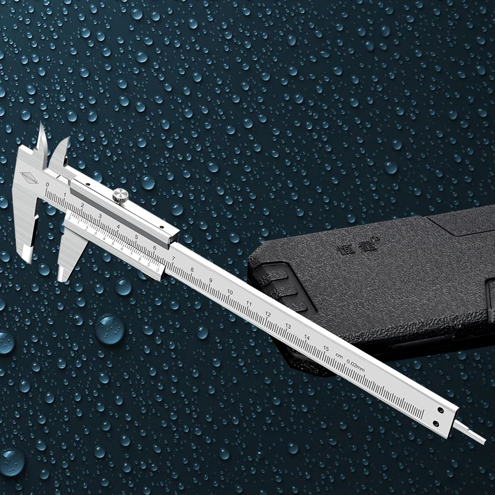 Di alta Precisione In Acciaio Inossidabile Vernier Caliper 0-150mm 6 "0.02 millimetri Pinza Strumento di Costruzione di Misura Strumento di Misura