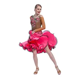 L-16548 Professional Latin american dancing dresses competition adult girls Latin dance dress for sale