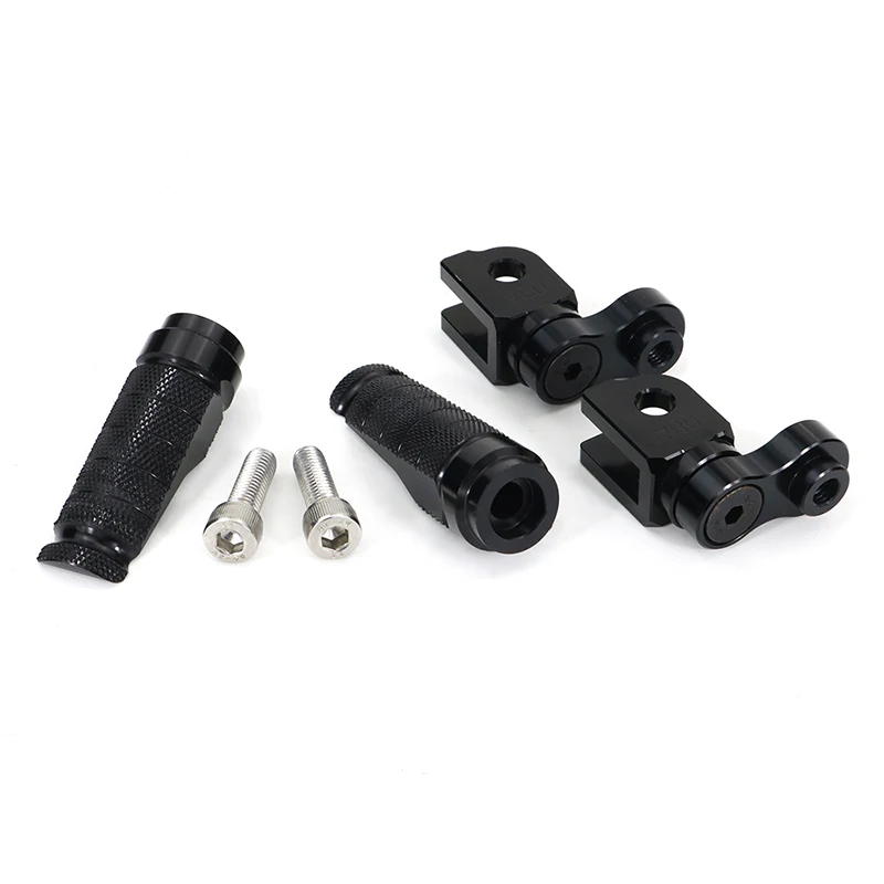 Motorcycle Adjustable Foot Pegs Pedals Aluminum Front Footrests Fit For Kawasaki Z800 Z750R Z1000 ZX-6R ZX6R 636 ZX-10R ZX10R