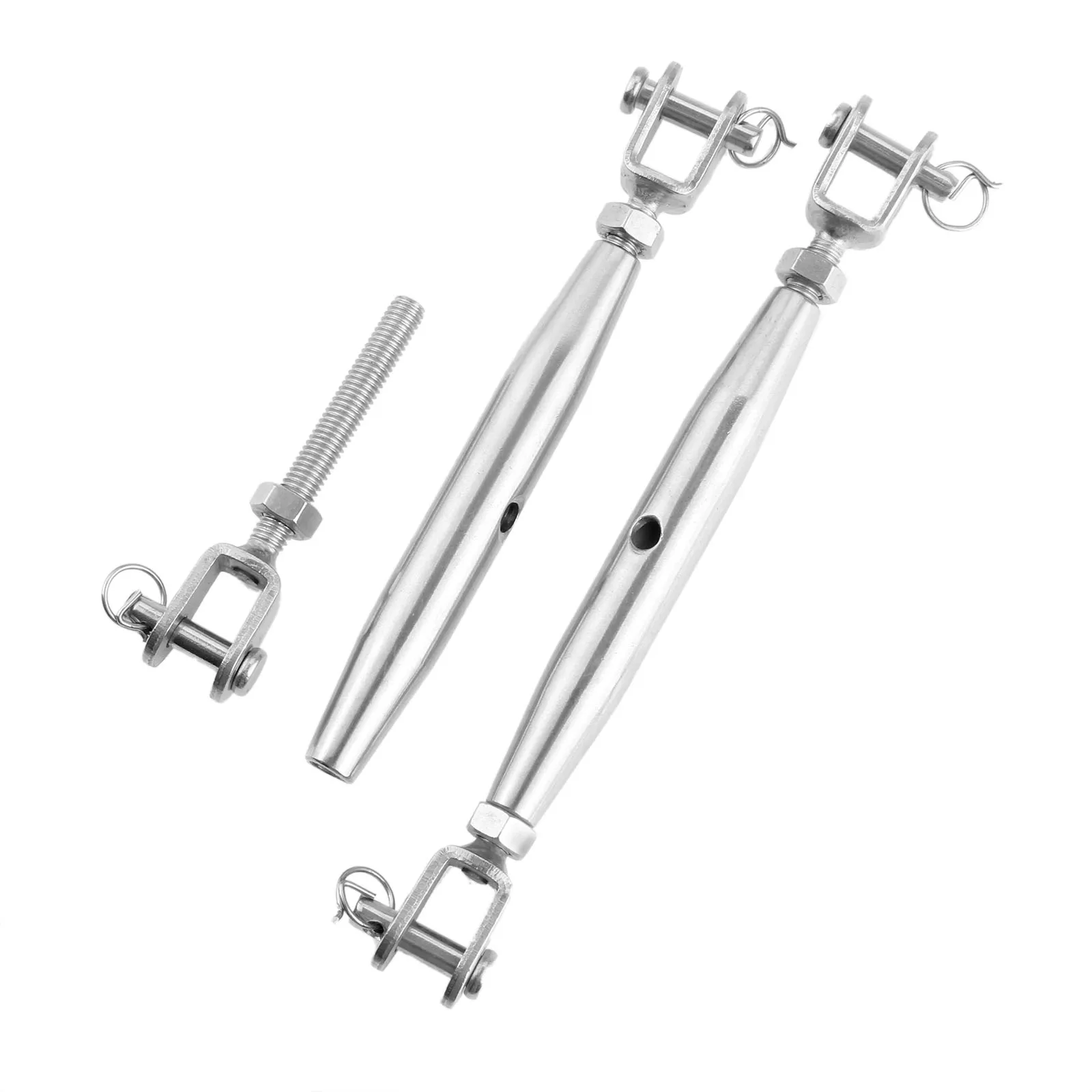 M6 Rigging Screw Jaw Marine Grade Stainless Steel Closed Body Fork Turnbuckle Closed Body Bottlescrew Rigging Hardware Marine