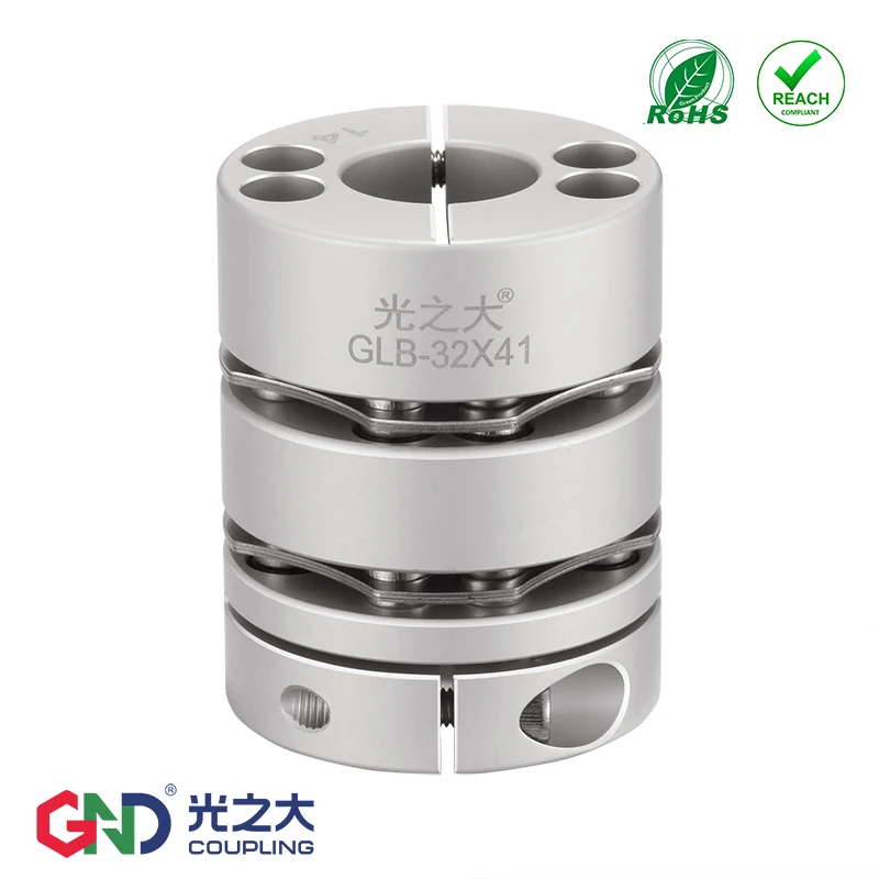 

GLB Aluminum Alloy 8 Screws Double Diaphragm Series Shaft Couplings D 87mm To 126mm;L 94mm 110mm