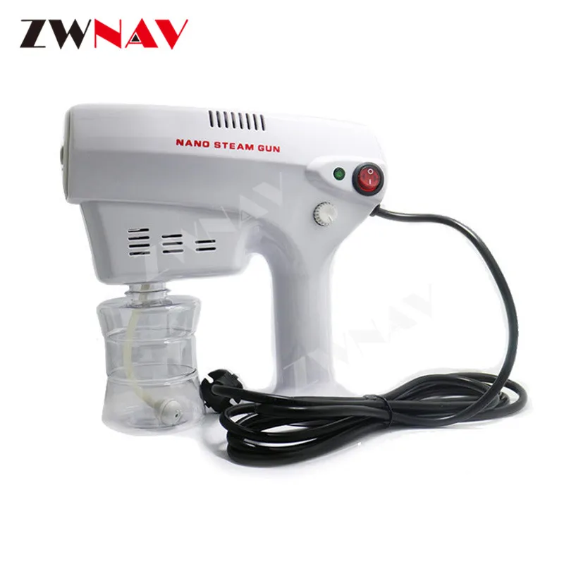 Handheld nano blue light atomization disinfection gun automobile atomization gun nano sterilization and removal of formaldehyde