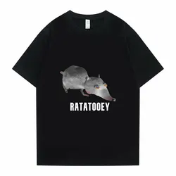 New Harajuku RATATOOEY T Shirts Funny Mouse Print Tshirt Summer Men Women Fashion Creative Tees Short Sleeve Man LooseT-shirt