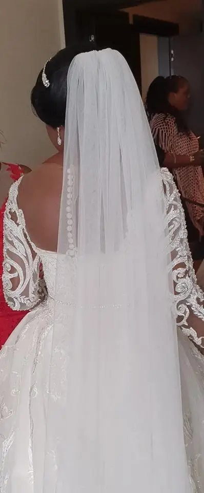 Aso Ebi-Vestidos de Novia de encaje con cuentas estilo árabe, vestidos de novia de manga larga con cuello transparente, Sexy