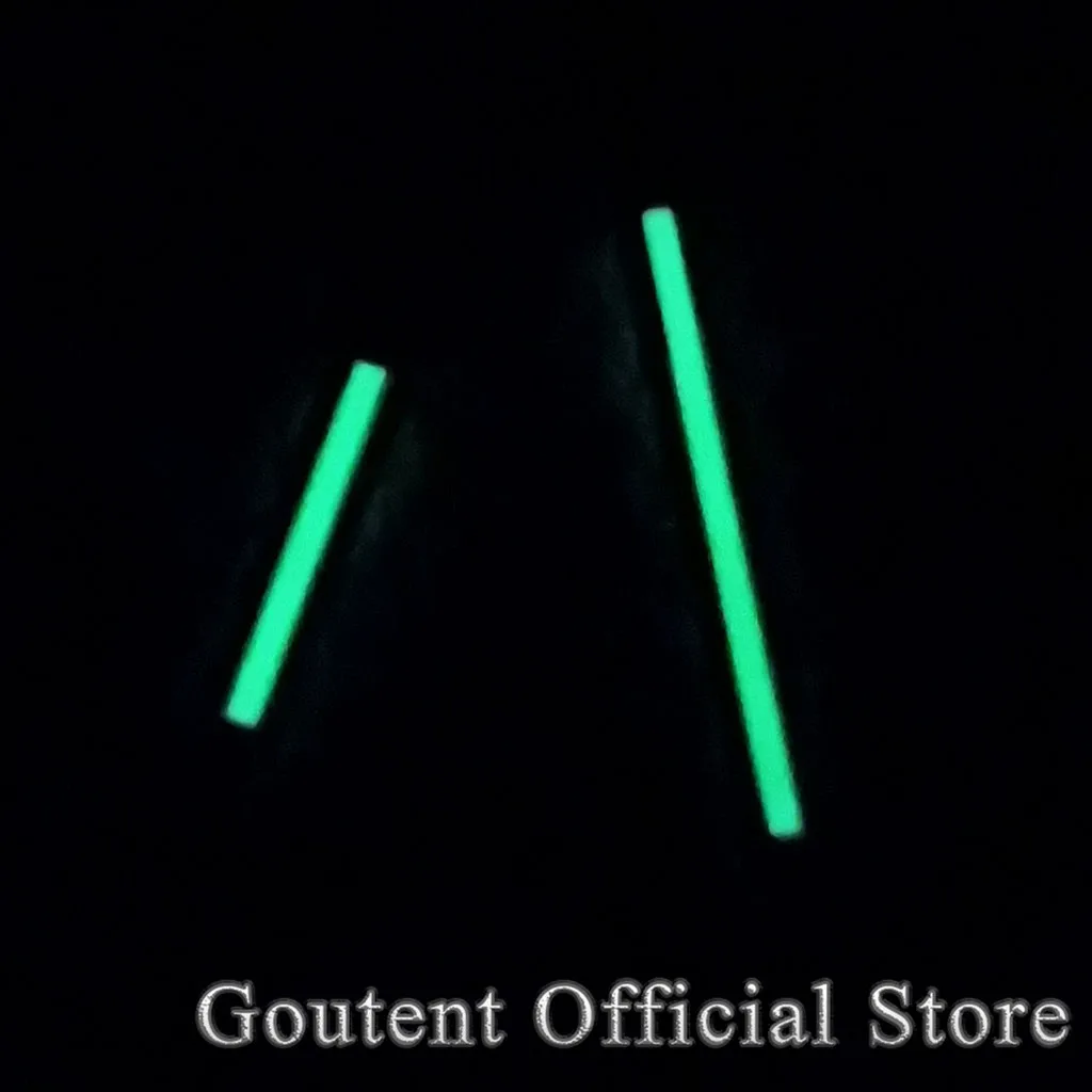 Goutent 1 PCS Black White Watch Hands Set Green Luminous Fit MIYOTA 8205 8215 821A Mingzhu DG2813 3804 Movement