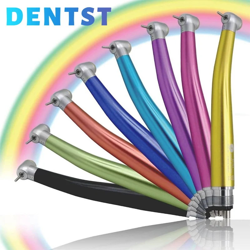 Dental High Speed Handpiece Single Water Spray Dentist Color 2Hole /4Hole Dentista Hand piece Tools Push Button odontologia