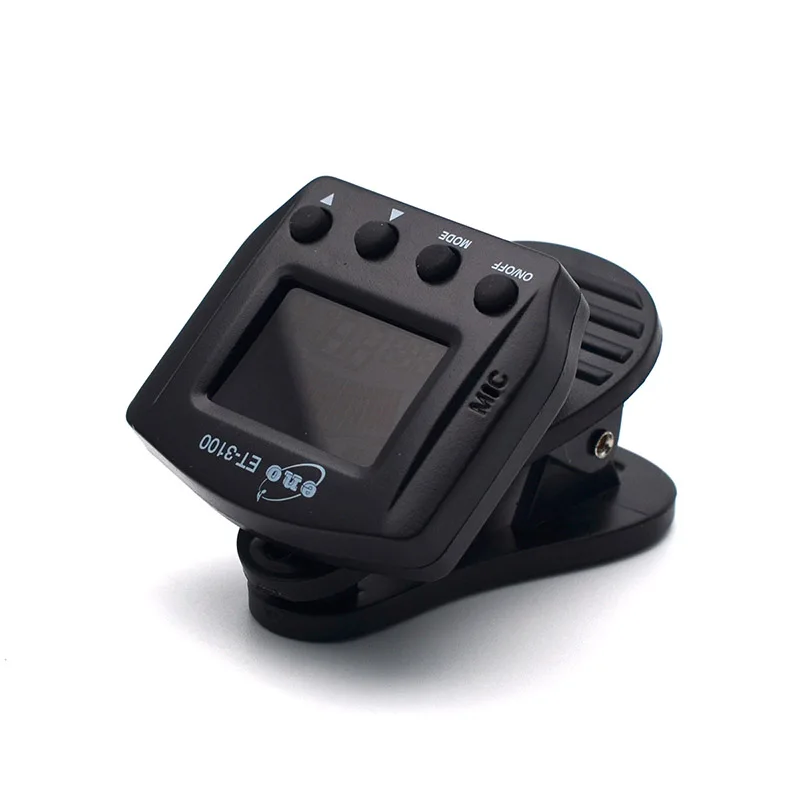 ENO ET-3100 Digital Clip Chromatic Guitar Tuner Guitar Bass Violin Tuner  Black image 4