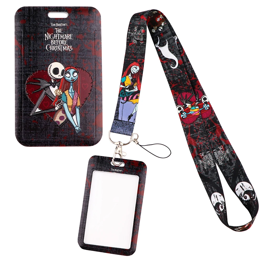 

YQ199 The Nightmare Before Christmas Lanyard Neck Strap for Phone Keys ID Badge Holder Keychain Cord Lariat Kids Halloween Gift