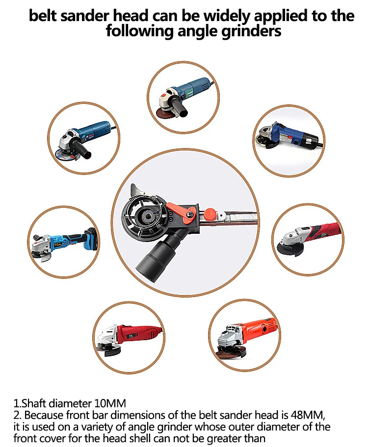 NEWONE M10/M14 Schleifen Gürtel Adapter Befestigung Umwandlung 100/115/125mm Elektrische Winkel Grinder zu Gürtel sander Holz Metall Arbeits