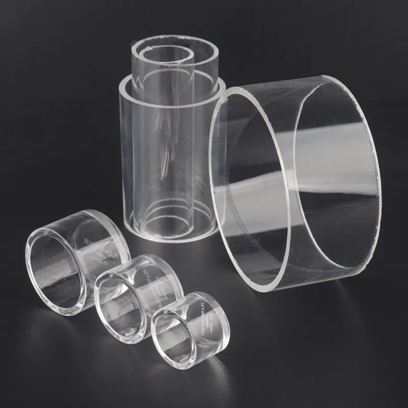 

10pcs I.D 20~32mm Transparent Acrylic Pipe End Cap Plug Connectors Fish Tank Pipe Fittings Organic Glass Pipe Connector