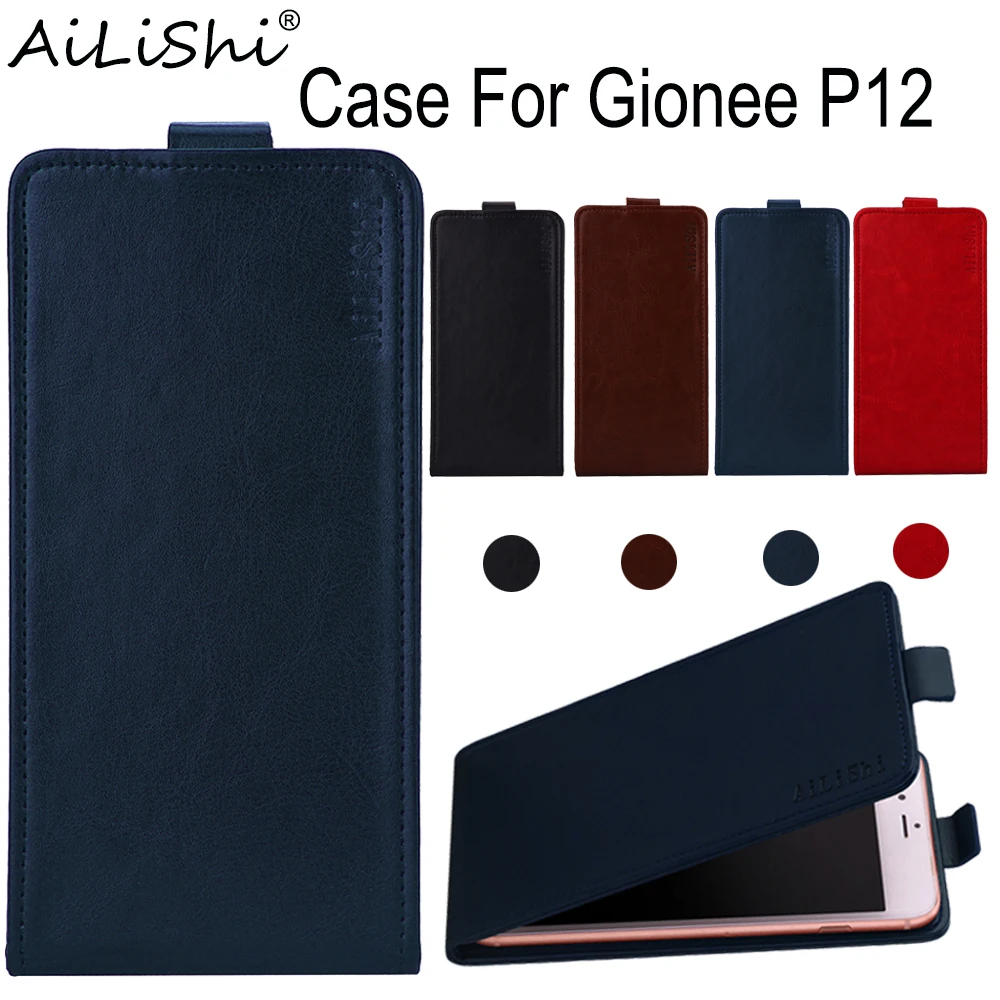 AiLiShi-PU Leather Case for Gionee P12, Luxury Flip Cover, Exclusive, 100% Phone Protective Cover Skin, Tracking