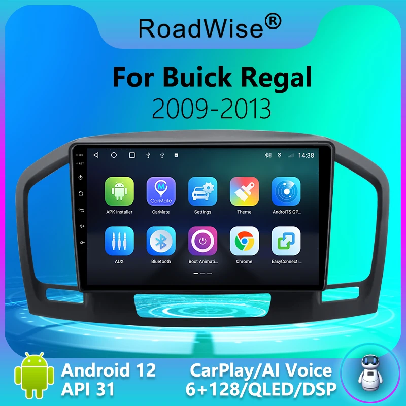 

Автомагнитола 2 din на Android, мультимедийный плеер для Buick Regal 2009 - 2013 Opel Insignia 1 2008 - 2013 4G Wifi GPS DVD Авторадио