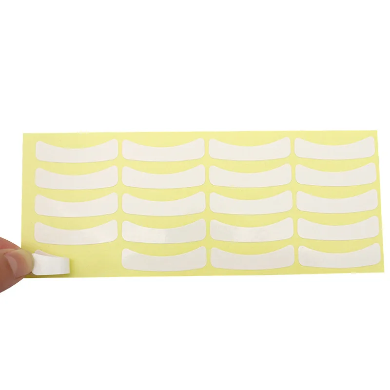 100 pairs Grafting eyelashes green adhesive isolation paper beauty tool grafting isolation upper and lower eyelashes eye patch