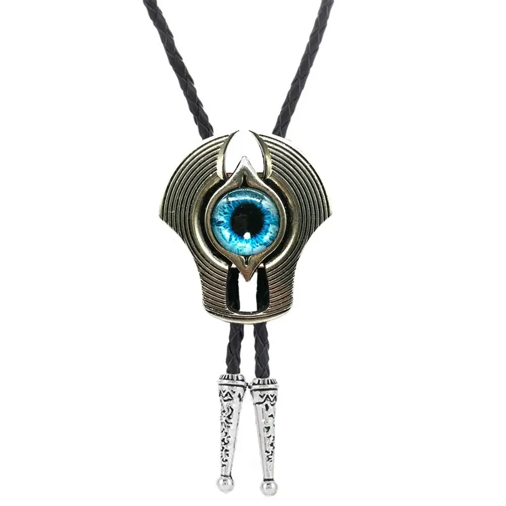 Fashion Turquoise bear paw  bolo tie for man cowboy western cowgirl lather rope zinc alloy necktie