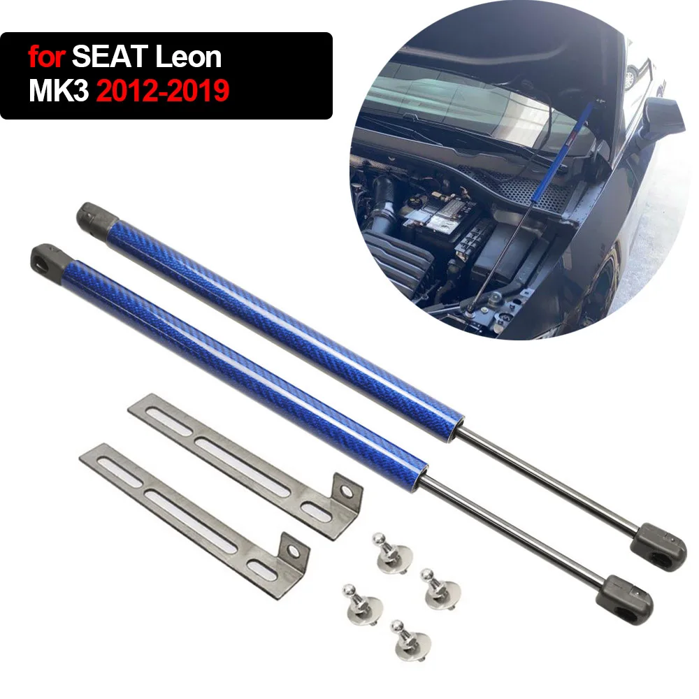 Amortyzatory gazowe maski przedniej SEAT Leon MK3 2012-2020, wsporniki podnoszenia, akcesoria, amortyzatory