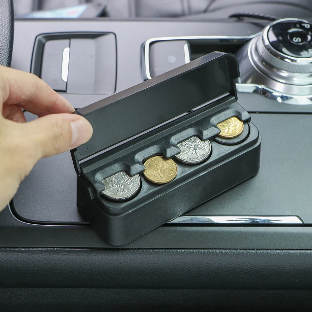 

Car Coin Case Storage Box Holder Container for Opel astra Mokka VW Golf Jetta Tiguan Peugeot 206 208 508 Seat Leon lbiza