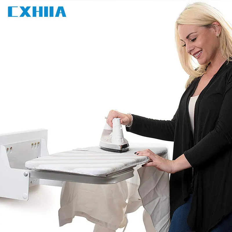 CXHIIA Home Furniture Wardrobe Kitchen Cabinet Shelf Closet Built-in Lateral Pull Out Drawer Mount Folding Ironing Board