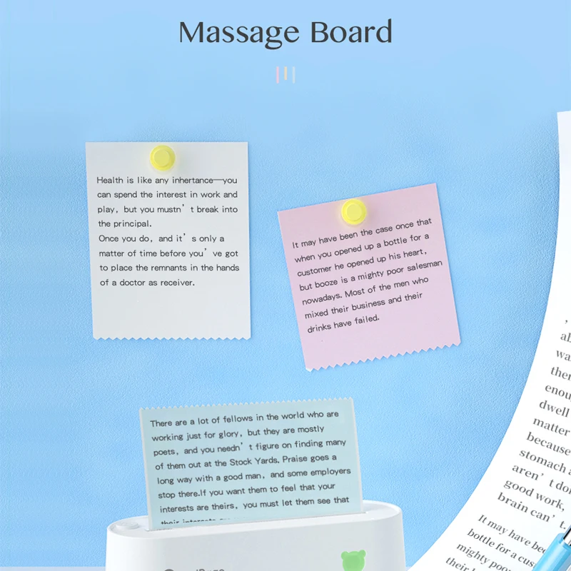 PeriPage 107x30mm Thermal Paper Label Paper Sticker For Thermal Pocket Mini Wireless Printer A9(s)Max