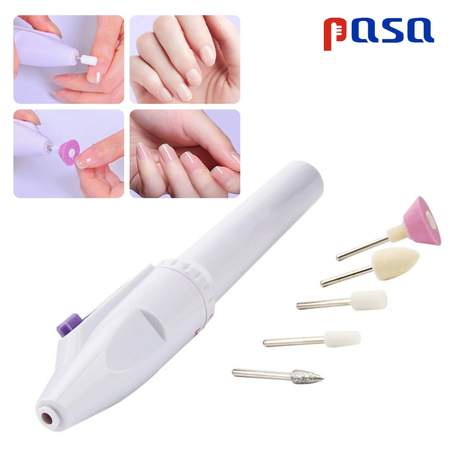 Hot 5 Bits Electric Nail Drill Machine Nail Calluses Art Equipment Manicure Pedicure Handpiece Files Carve Grinder Polisher Tool