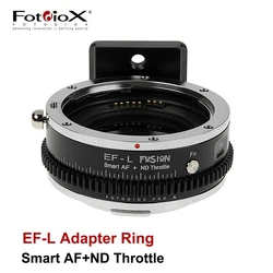 Fotodiox EF-L Lens Adapter for Canon EF EF-S Lens to L Mount Camera Smart AF ND Throttle Filter Camera Lens Adapter Ring