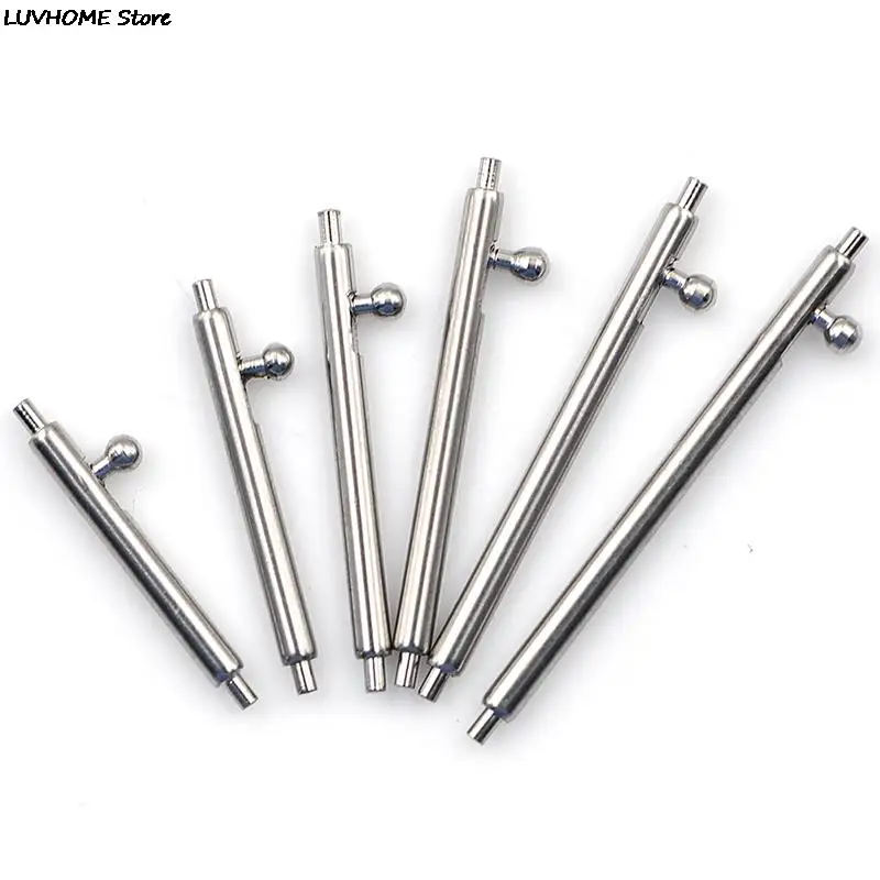 10pcs Quick Release Watch Band Single Switch Spring Bars 16mm 18mm 20mm 22mm 24mm Strap Link Pin Stainless Steel