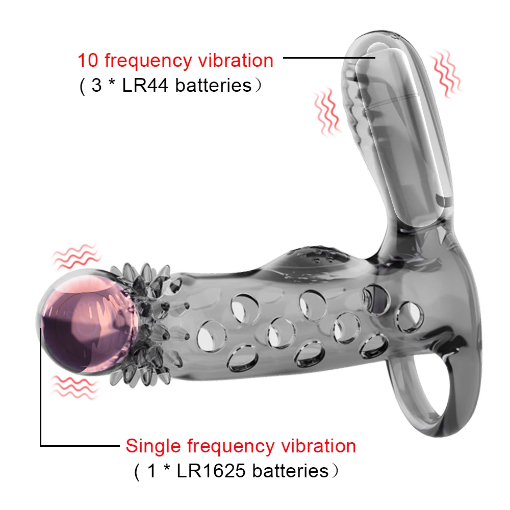 Anillo vibrador para retrasar la eyaculación, Juguetes sexuales para hombres, erección del pene, juguetes eróticos de larga duración, estimulación del clítoris