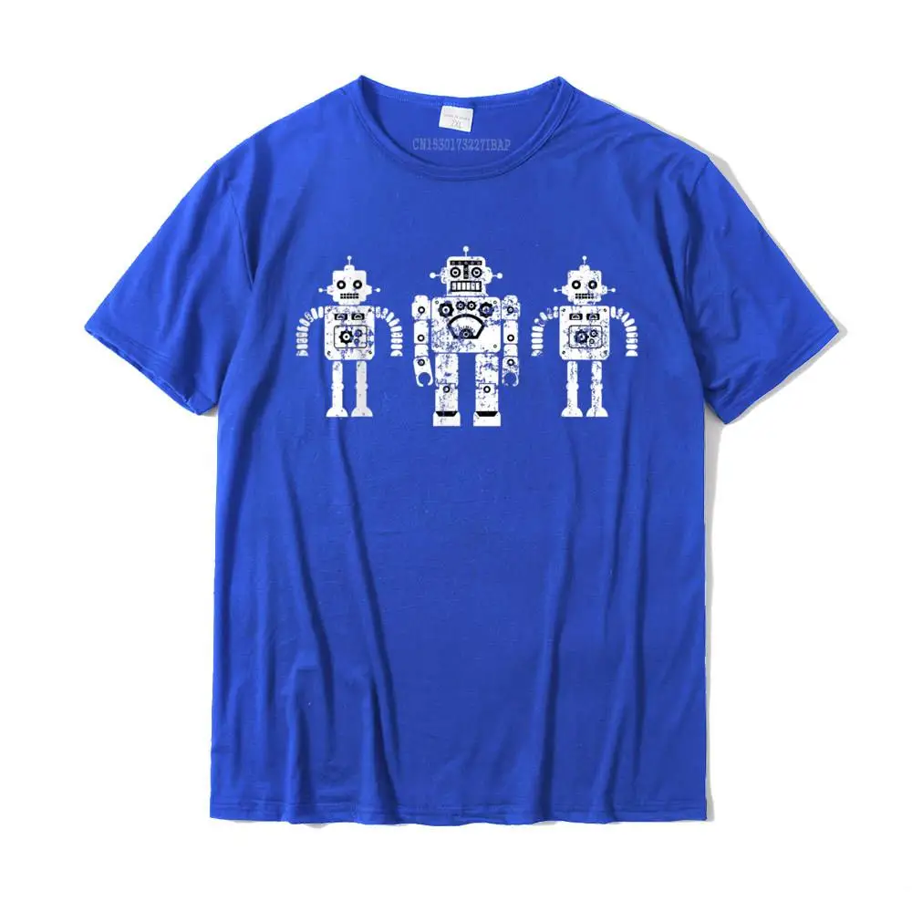 Retro Toy Robots Vintage Antique Sci-Fi T-Shirt T Shirt Brand Custom Cotton Men Tops Shirts Printed