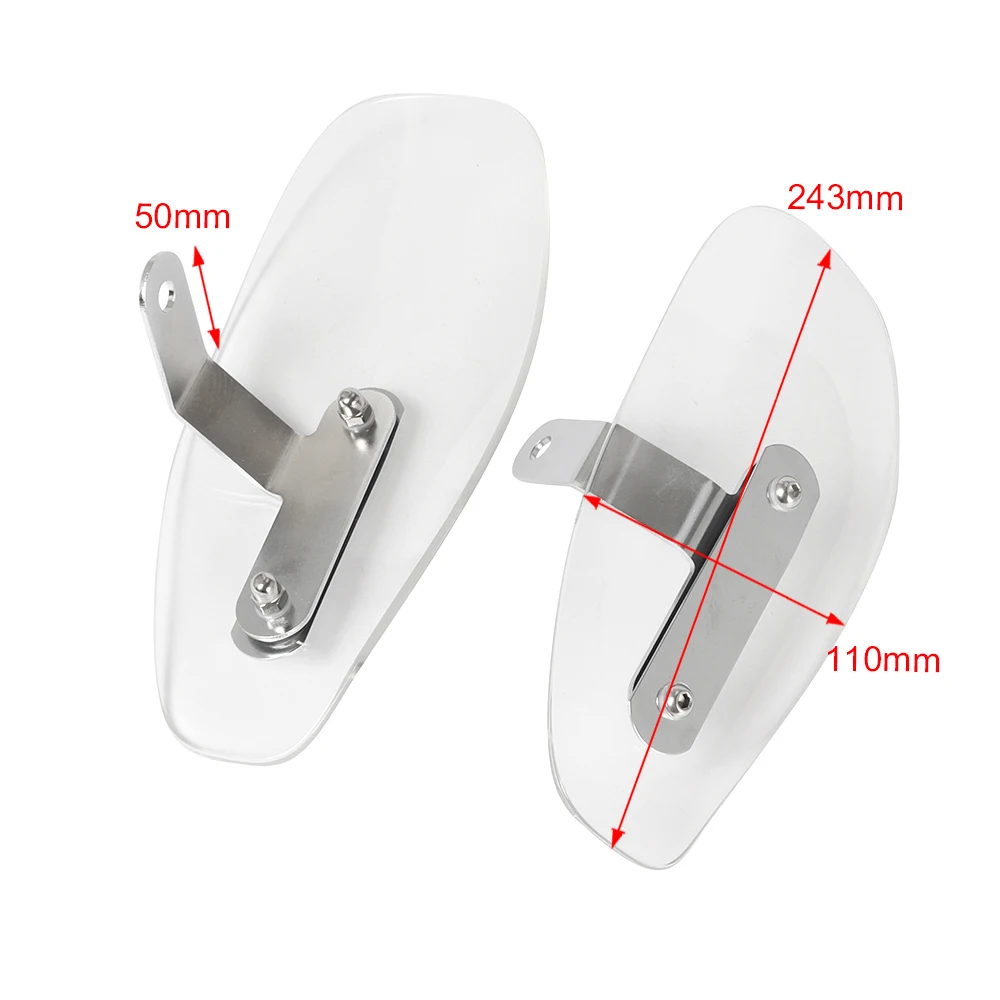 Universal Motorcycle Hand Guard Handlebar Protector Cold Wind Deflector Shield Handguard Plate For Harley Honda Yamaha image 6