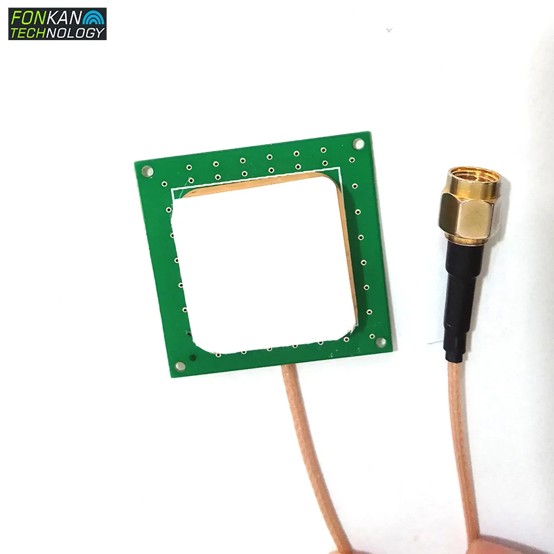 FONKAN UHF RFID 1dBi Ceramic Antenna Single Feed Point 25*25 Small Antenna with SMA MMCX IPEX connector