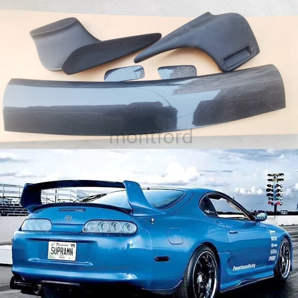 Car Styling Fit for Carbon Fiber Blade 1993-2002 Supra JZA80 Rear Wing Trunk Spoiler